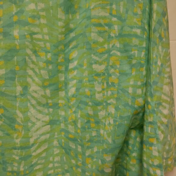 Heart of Palm Blouse S 24 Mint Green Embellished Long Sleeve Vintage Summer NWOT - Picture 3 of 12